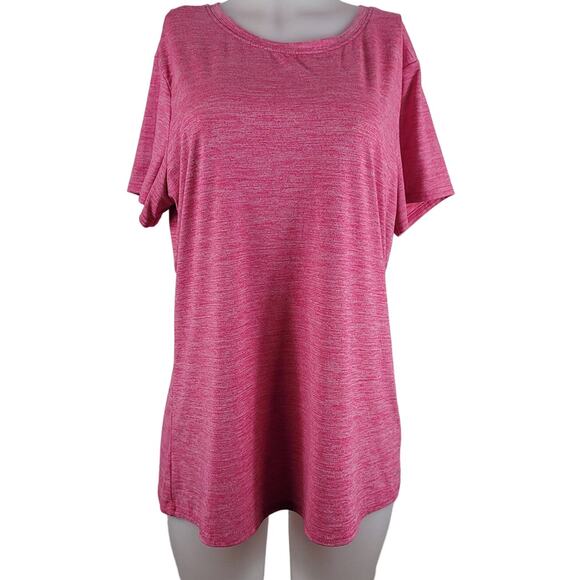 Amazon Essentials LOT OF 4 Pink/Blue/Orange/Gray Heathered Short Sleeve Top XXL - Picture 1 of 10